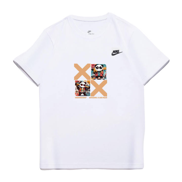 Nike Nike T Shirts Unisex White Crew Neck Moderate Straight Fit