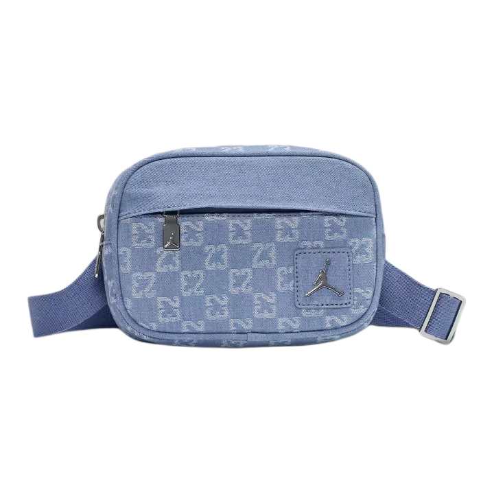 Jordan Jordan Monogram Cotton Camera Bag, Shoulder Bag Regular Unisex Denim
