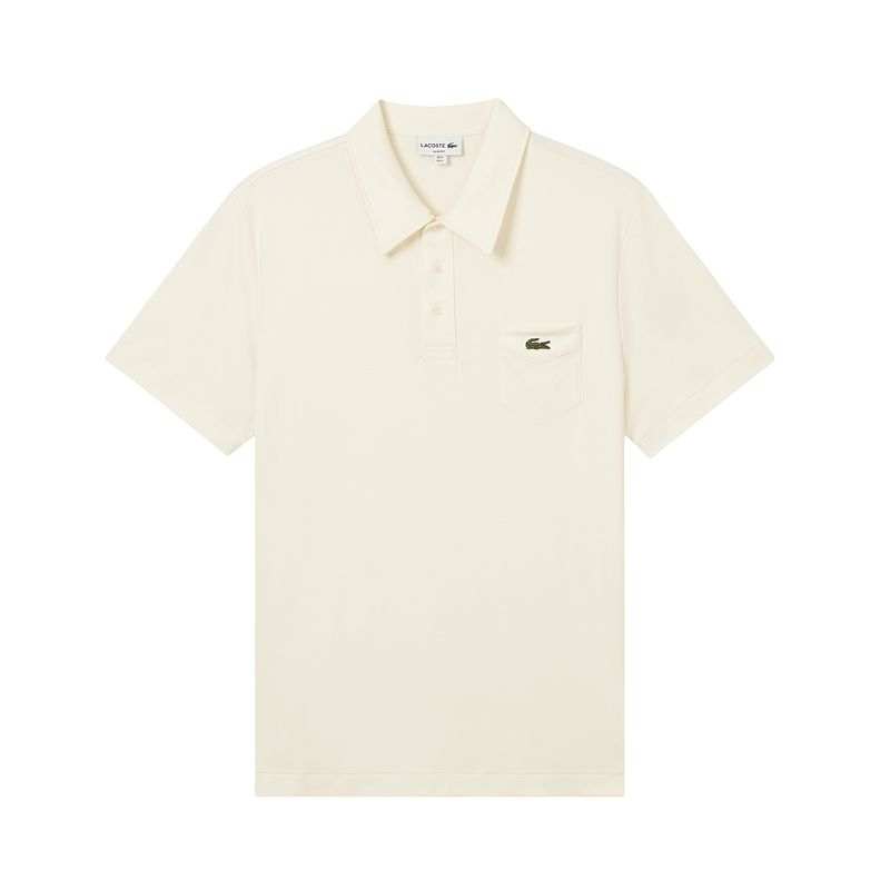 LACOSTE Polo Shirts Men's ARS/Warm White Polo Collar Moderate Other