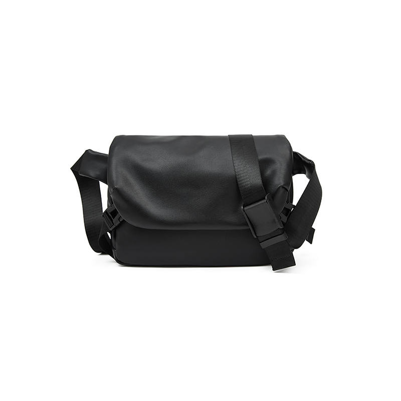 LAORENTOU Synthetic Leather Shoulder Bag, Crossbody Bag Men's Black