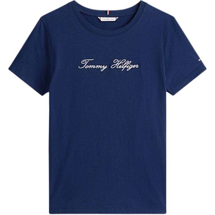 Tommy Hilfiger embroidered-logo cotton T-shirt