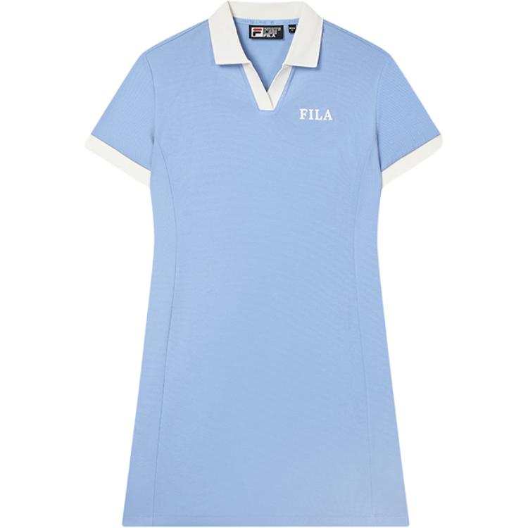 FILA Short Sleeved Dress Women's Cloud Mountain Blue