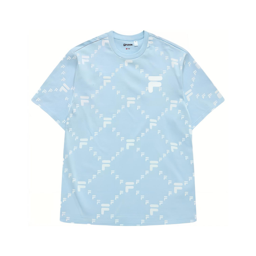 FILA FUSION T Shirt Unisex Light Sky Blue