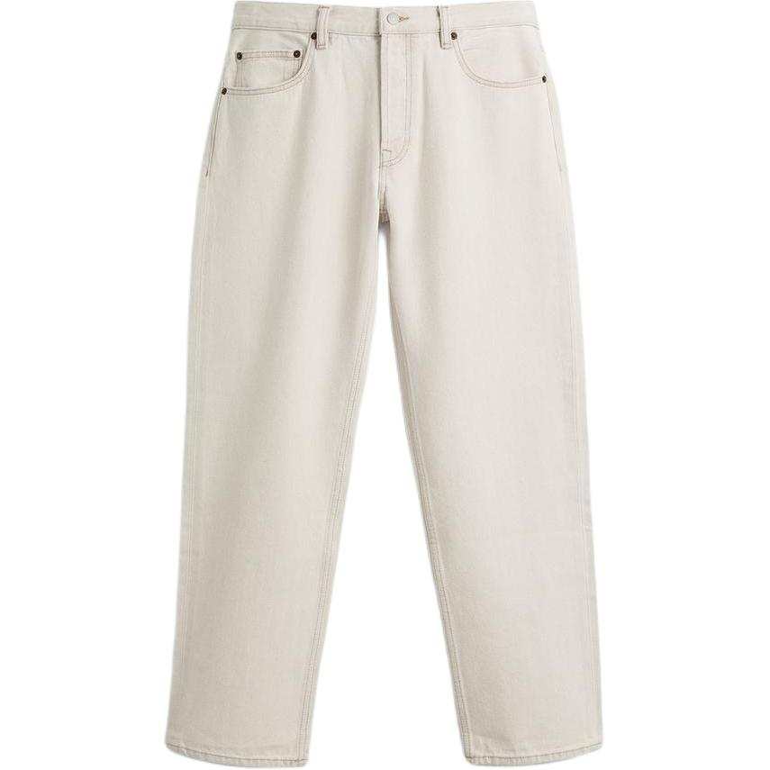 ZARA Jeans Men's White Moderate Straight Fit Pants