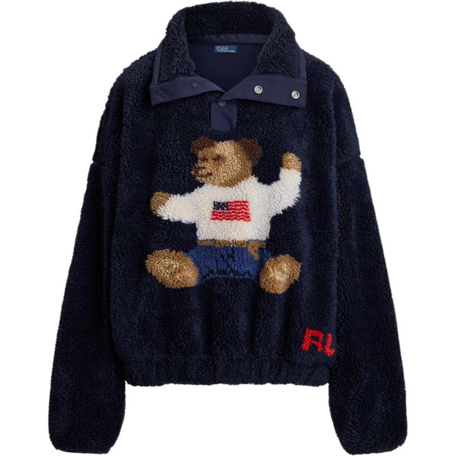 Polo Ralph Lauren Polo Bear Buttoned Polo Sweatshirt