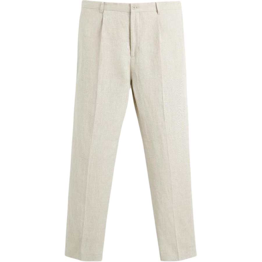 ZARA Casual Pants Men's Light Beige Moderate Straight Fit Pants