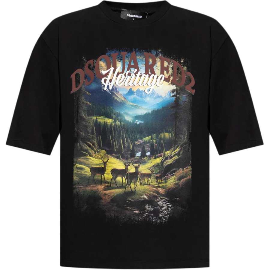 DSQUARED 2 Dsquared2 Printed Short Sleeved T Shirt