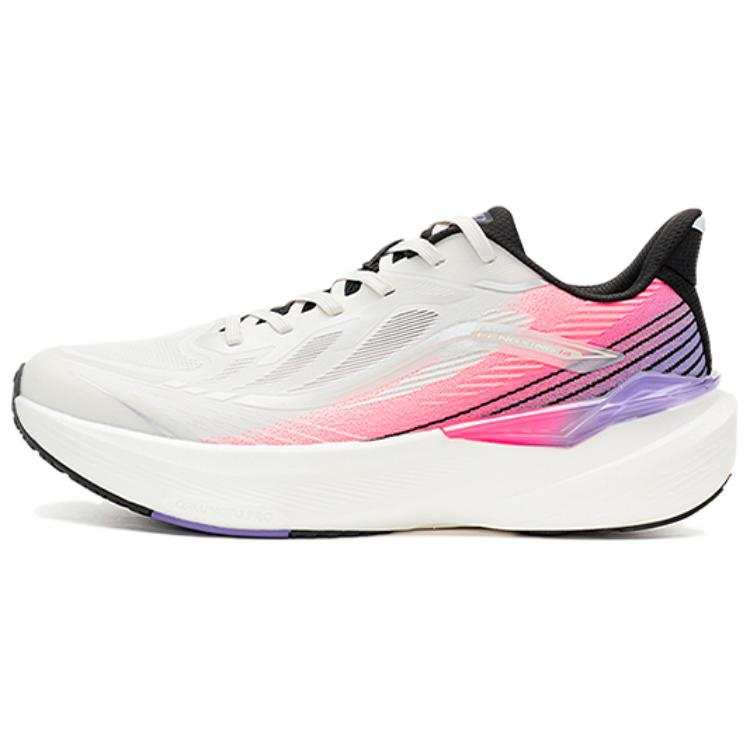 QIAODAN Wixing 14 Running Shoes Men's Low Top Birch White/Dazzling Pink