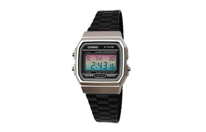CASIO CASIO Custom Collection Quartz Movement Stainless Steel Strap Watch Men's Watches Black Dial