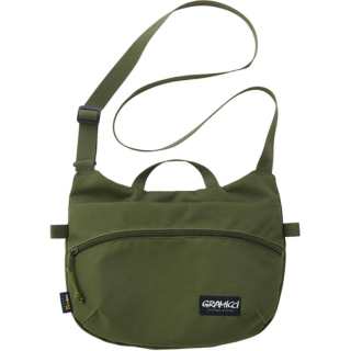 Gramicci Approx. 3.8L Shoulder Bag, Crossbody Bag Polyester Army Green/Camouflage Unisex