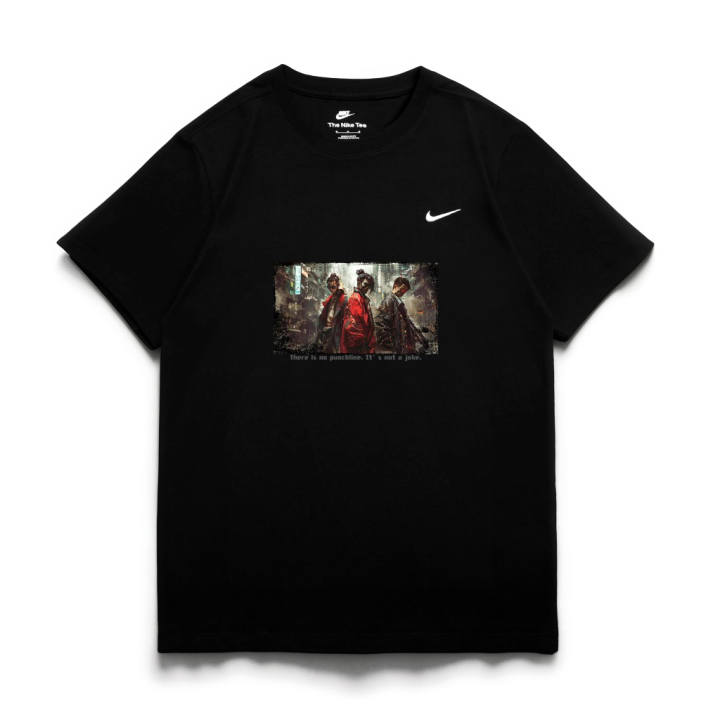 Nike Nike T Shirts Unisex Black Crew Neck Moderate Straight Fit