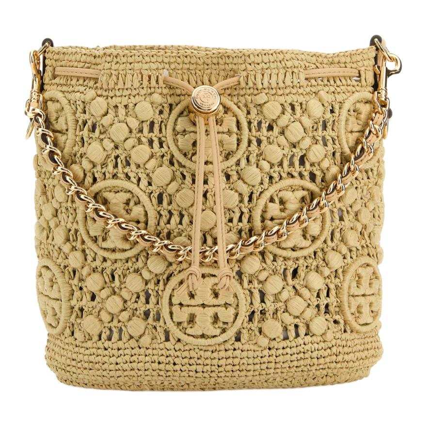 TORY BURCH TORY BURCH Raffia One Shoulder Handbag Women's Beige