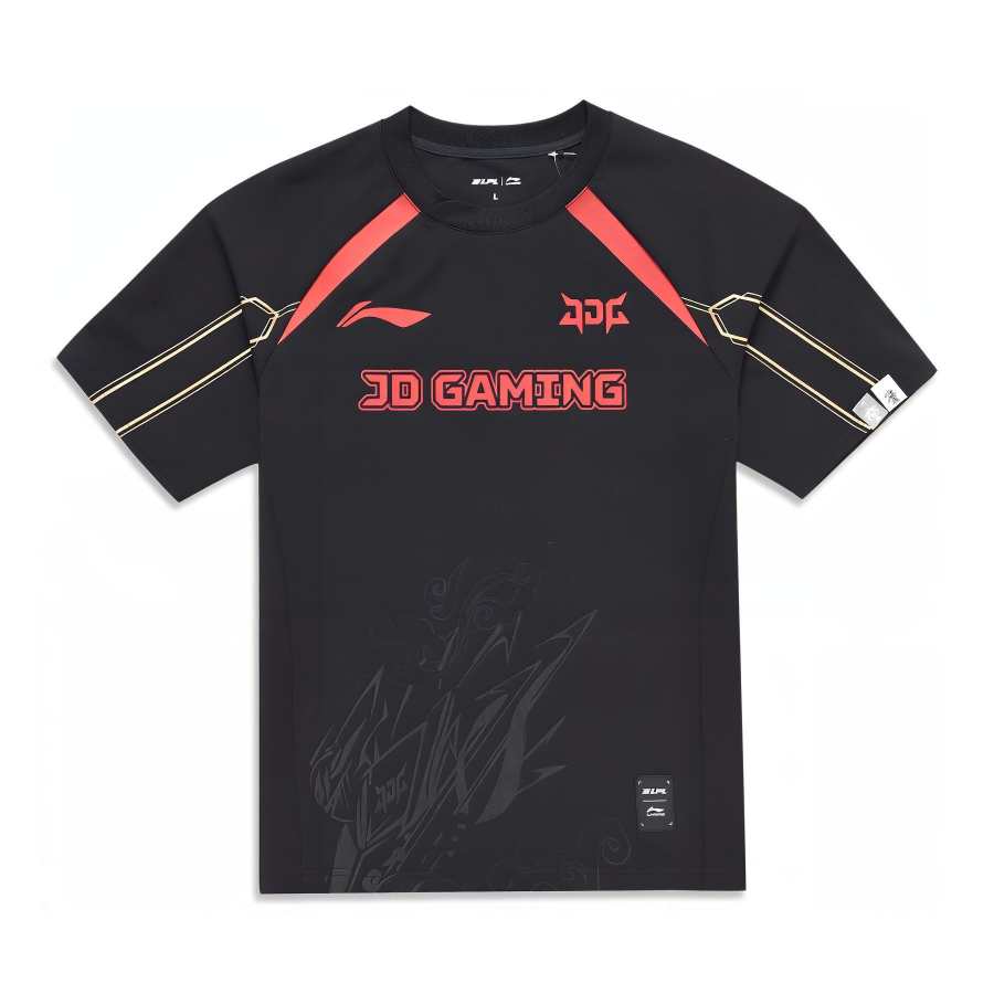Li-Ning Li Ning Sports Life Collection Raglan Sleeve T Shirt Unisex Black 2024 Season JDG Team