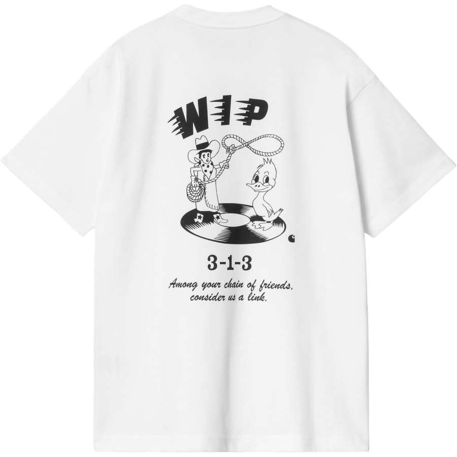 Carhartt WIP Logo Printed Crewneck T Shirt