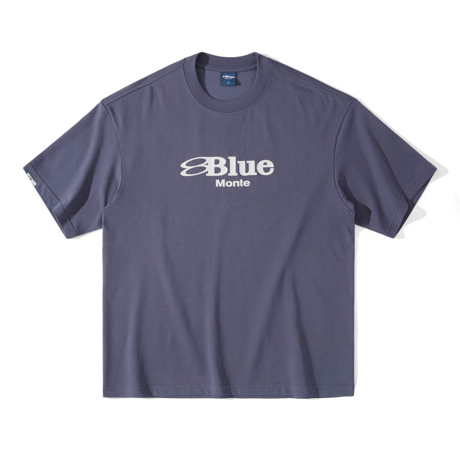NOTHOMME BLUE T Shirts Unisex Crew Neck Moderate Straight Fit