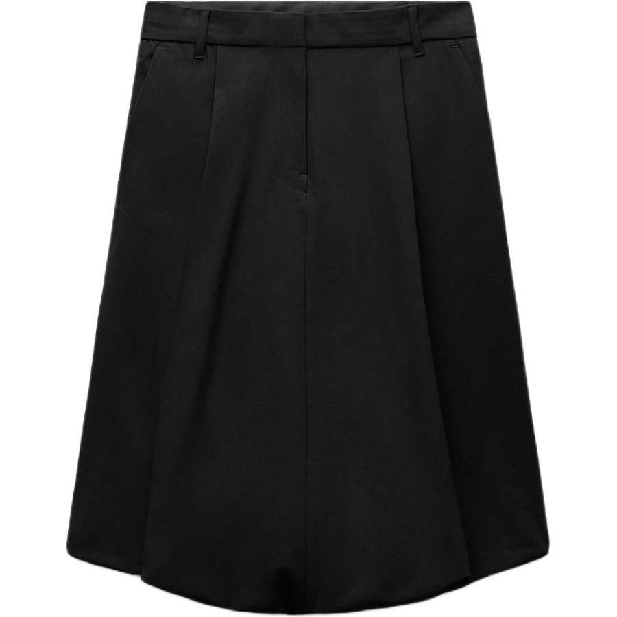 ZARA Casual Long Skirts Women's Black Moderate