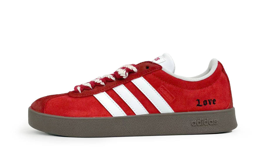 Adidas Adidas VL COURT 2.0 Cushioning, Wear Resistant Low top Skateboard Shoes Unisex Red