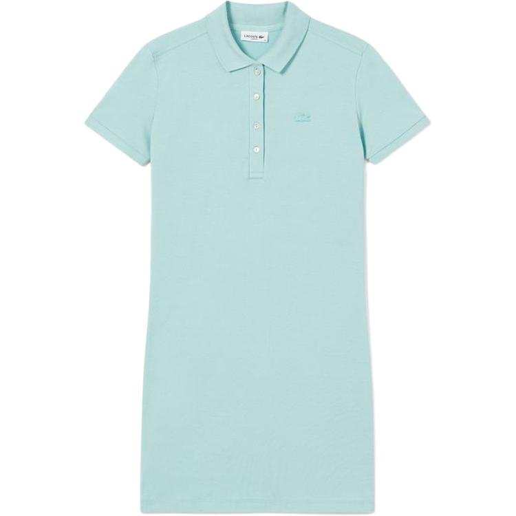 LACOSTE Short Sleeved Dress Women's Mint Green