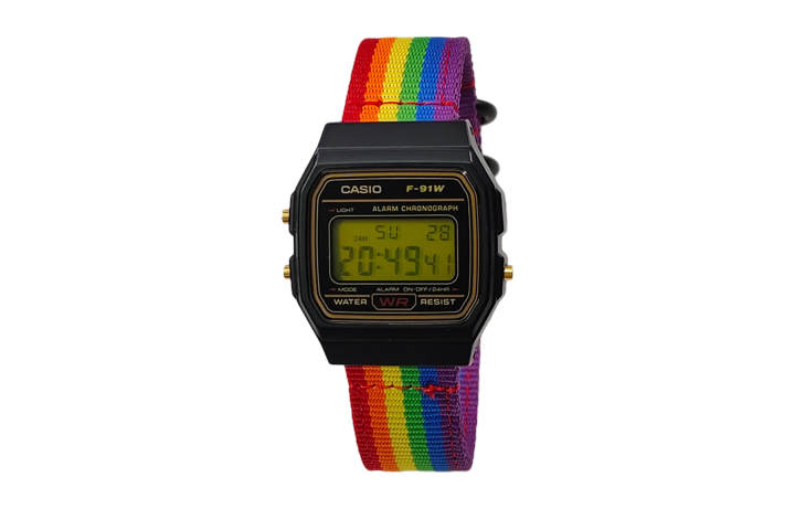 CASIO CASIO Custom Collection Quartz Movement Nylon Strap Watch Men's Watches Black Dial