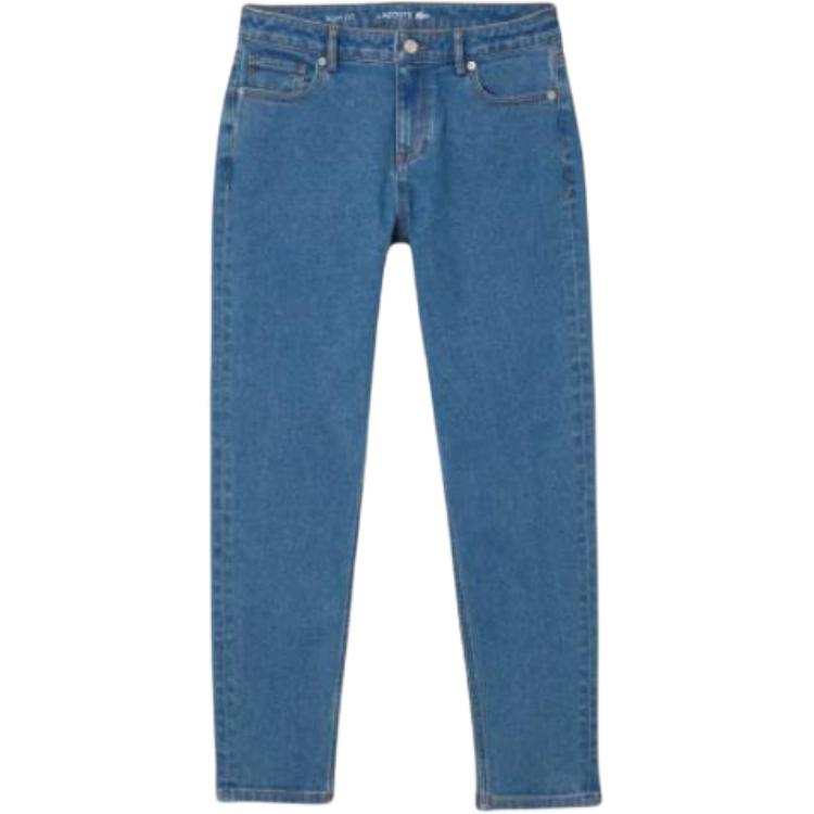 LACOSTE Jeans Women's Blue Moderate Straight Fit Pants