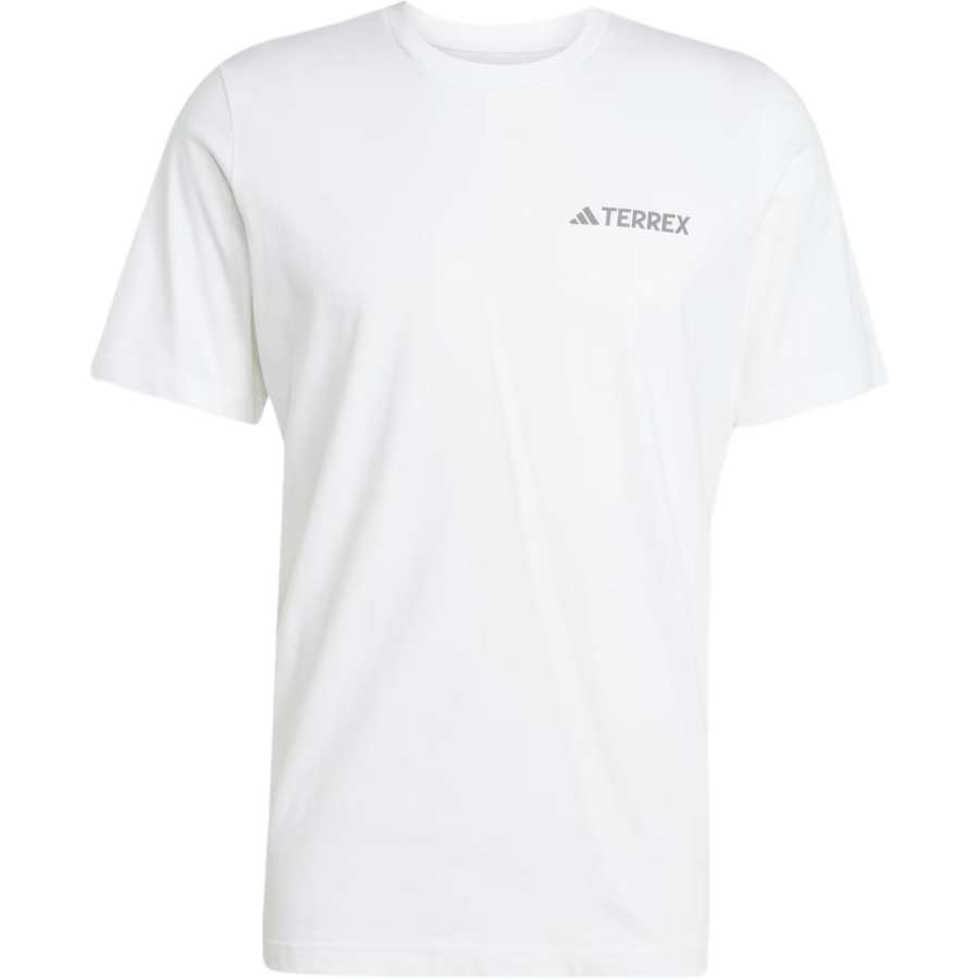 Adidas Adidas Terrex T Shirts Men's White/Gray Crew Neck Moderate