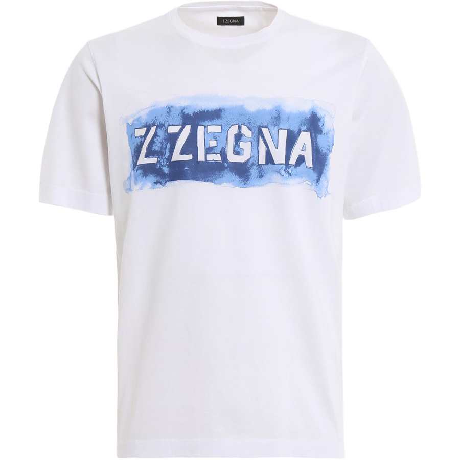 Zzegna T Shirts Men's White Crew Neck Moderate