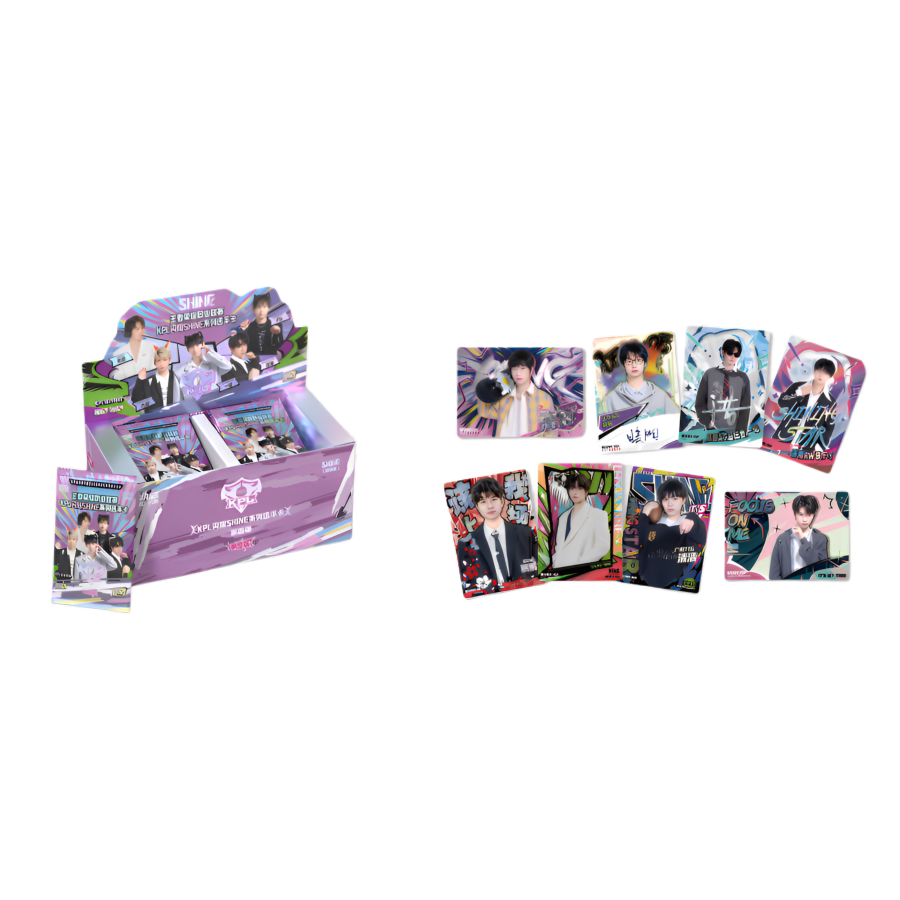 BUFFUN Sparkling SHINE Fourth Edition KPL Collectible Card Trendy Edition Collectible Cards Whole Box 12 Pack