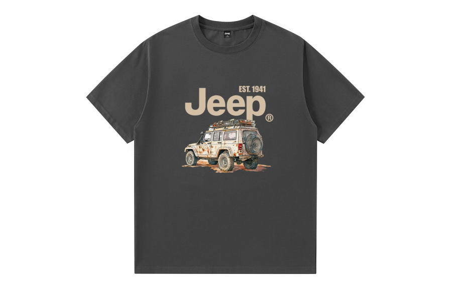 Jeep T Shirts Unisex Crew Neck Moderate Other