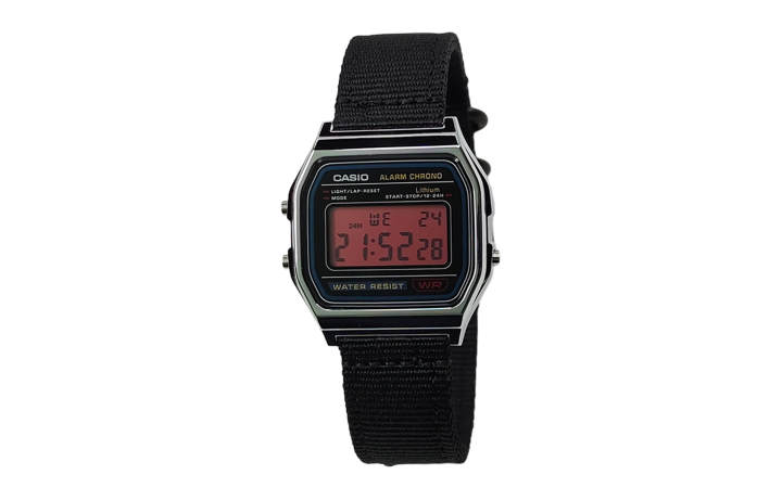 CASIO CASIO Custom Collection Quartz Movement Nylon Strap Watch Unisex Black Dial