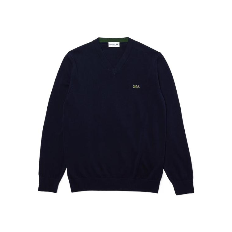 LACOSTE LACOSTE Sweaters Men's Blue V Neck Moderate Other