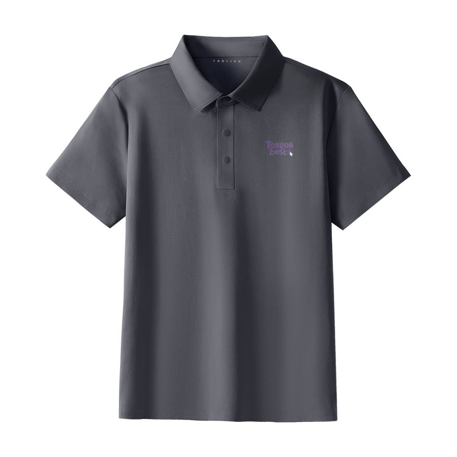 Tonlion Polo Shirts Unisex Polo Collar Moderate Straight Fit