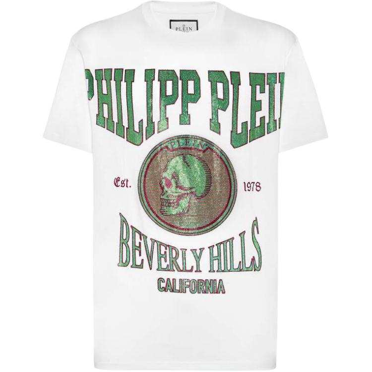 Philipp Plein crystal-embellished cotton T-shirt
