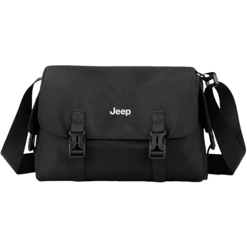 Jeep Water Repellent Fabric Bags Unisex Black