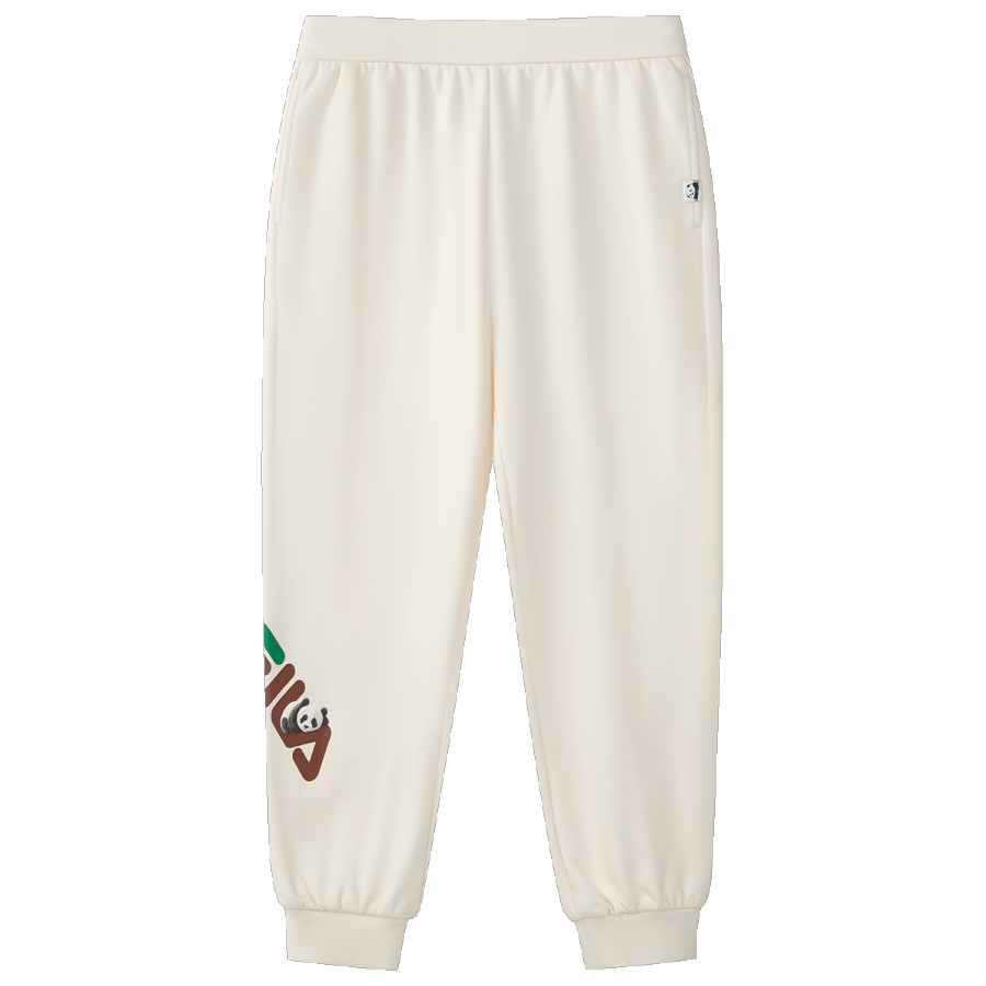 FILA KIDS Full Length Pants Loose Fit Maltose White Teenagers