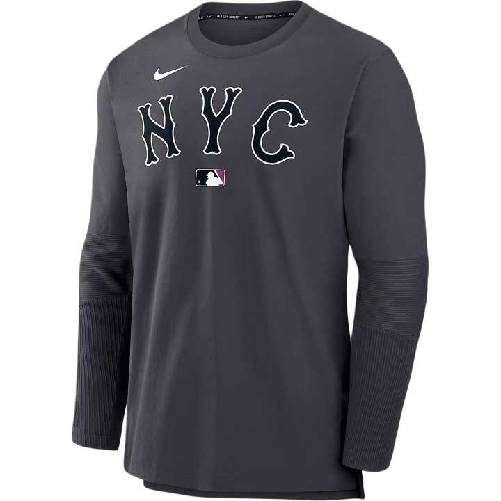 Nike Nike New York Mets Authentic Collection City Connect Player Men's Nike Dri FIT Mlb Pullover Jacket