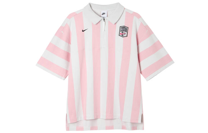 Nike Nike SportWear Turn-down Collar Short-Sleeve T-shirt Pink