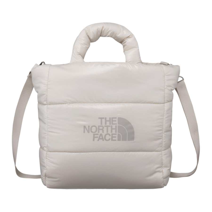 THE NORTH FACE Nylon Tote Bag, Shopping Bag, Crossbody Bag, One Shoulder Handbag Large Women's Cream White