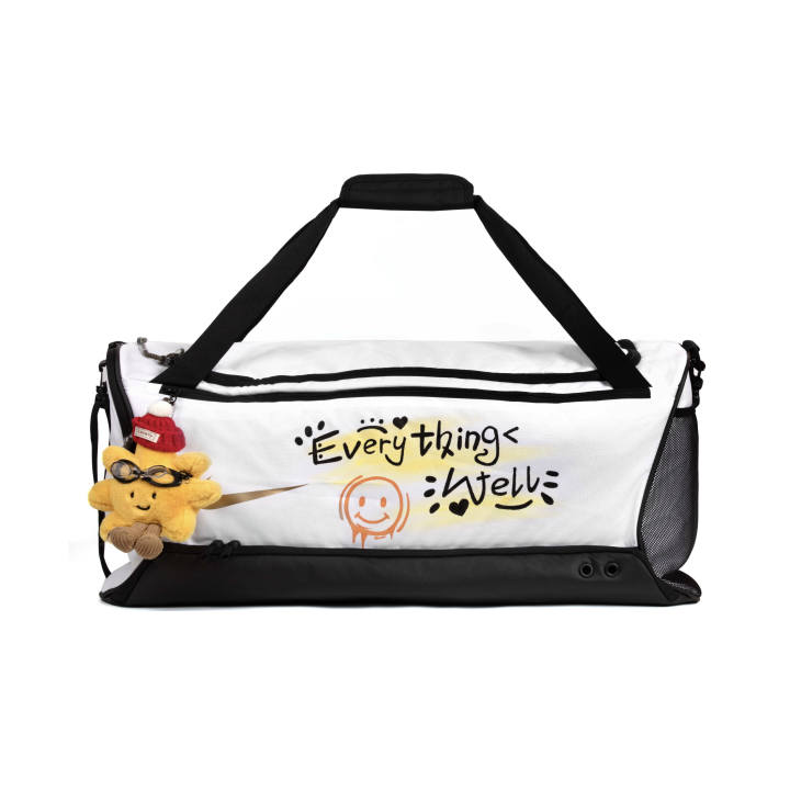 Nike Nike Fabric Gym Bag Regular Unisex Black White