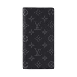 LOUIS VUITTON Wallet Brazza Monogram Eclipse Black
