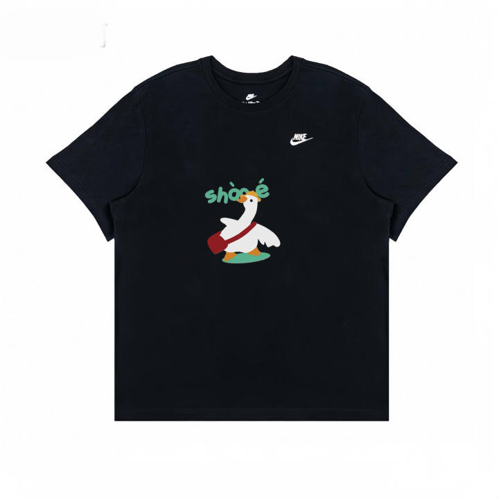 Nike Nike T Shirts Men's Black Crew Neck Straight Fit