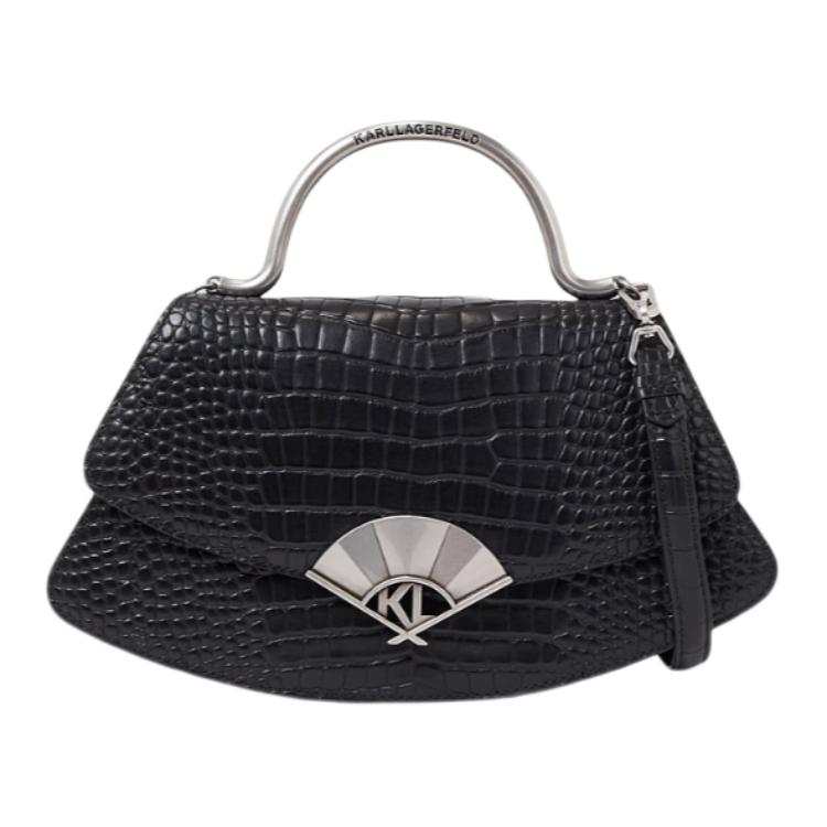 KARL LAGERFELD / Karl Lagerfeld Jeans Cow Leather Handbag Medium Women's Black