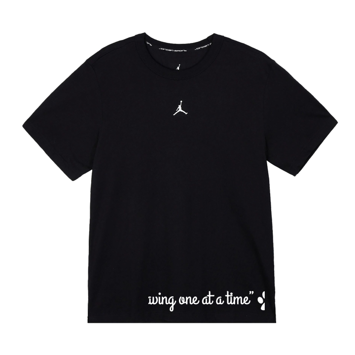 Jordan Jordan Jumpman T Shirts Unisex Black Crew Neck Moderate Straight Fit