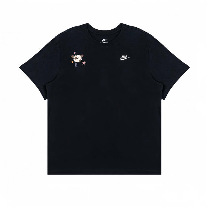 Nike Nike Swoosh T Shirts Men's Black Crew Neck