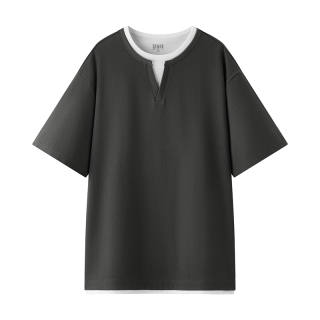 Semir T Shirts Men's Crew Neck Moderate Mock Two Piece