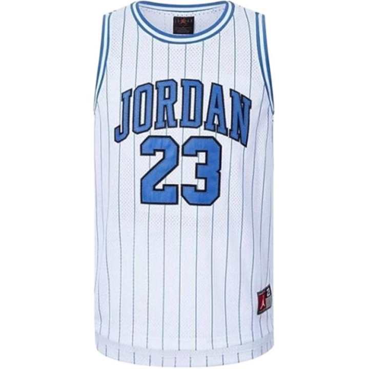 Jordan Jordan Tank Top White Blue Stripes Teenagers