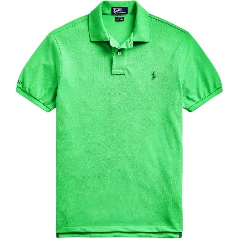 Polo Ralph Lauren SS24 Polo Shirt Custom Slim Fit Men's Green