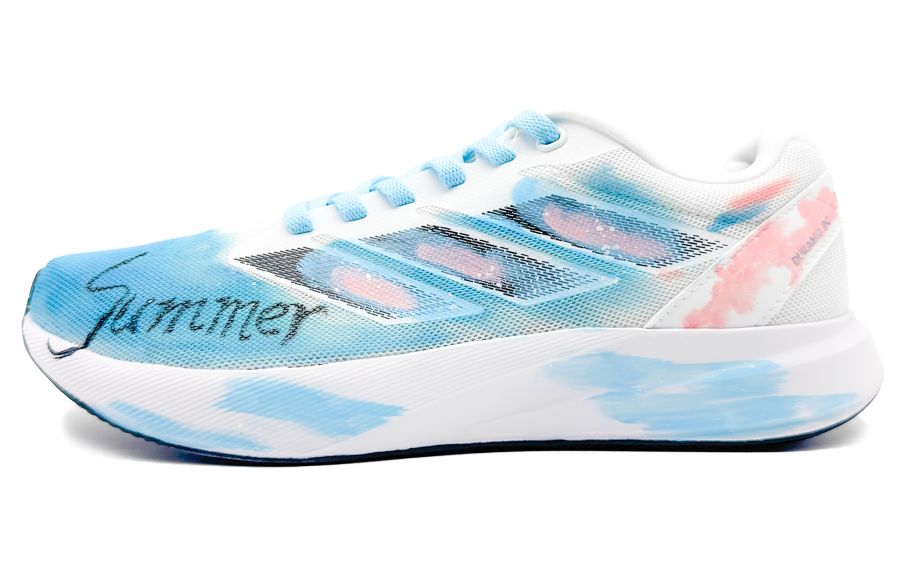 Adidas Adidas Duramo RC Cushioning Breathable Low top Casual Training Sprint Racing Running Shoes Unisex Blue Pink