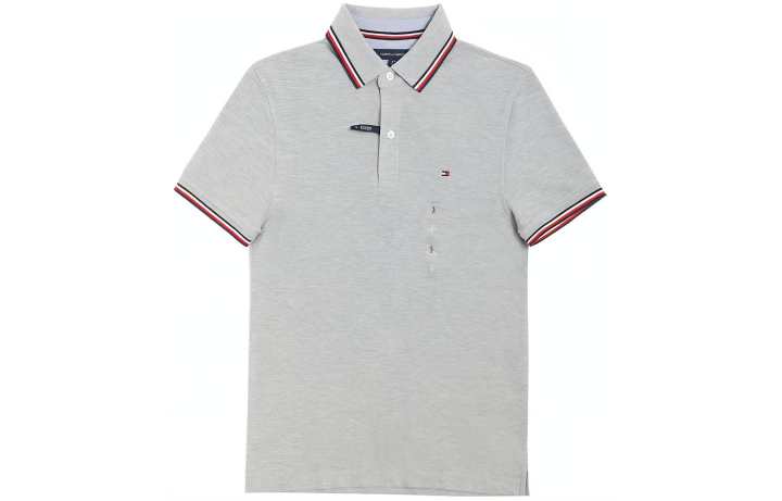 Tommy Hilfiger Tommy Hilfiger Polo Shirt Men's Light Gray