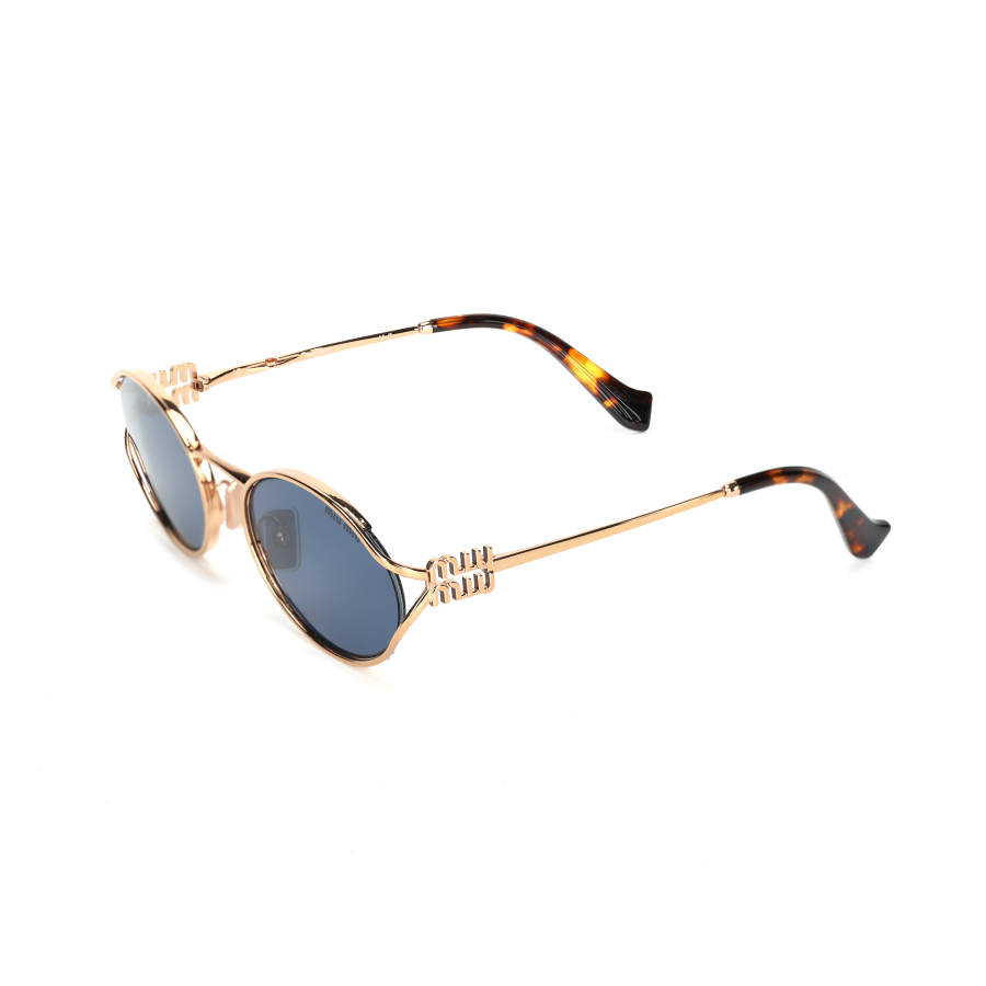 MIU MIU Miu Miu logo-plaque oval-frame sunglasses
