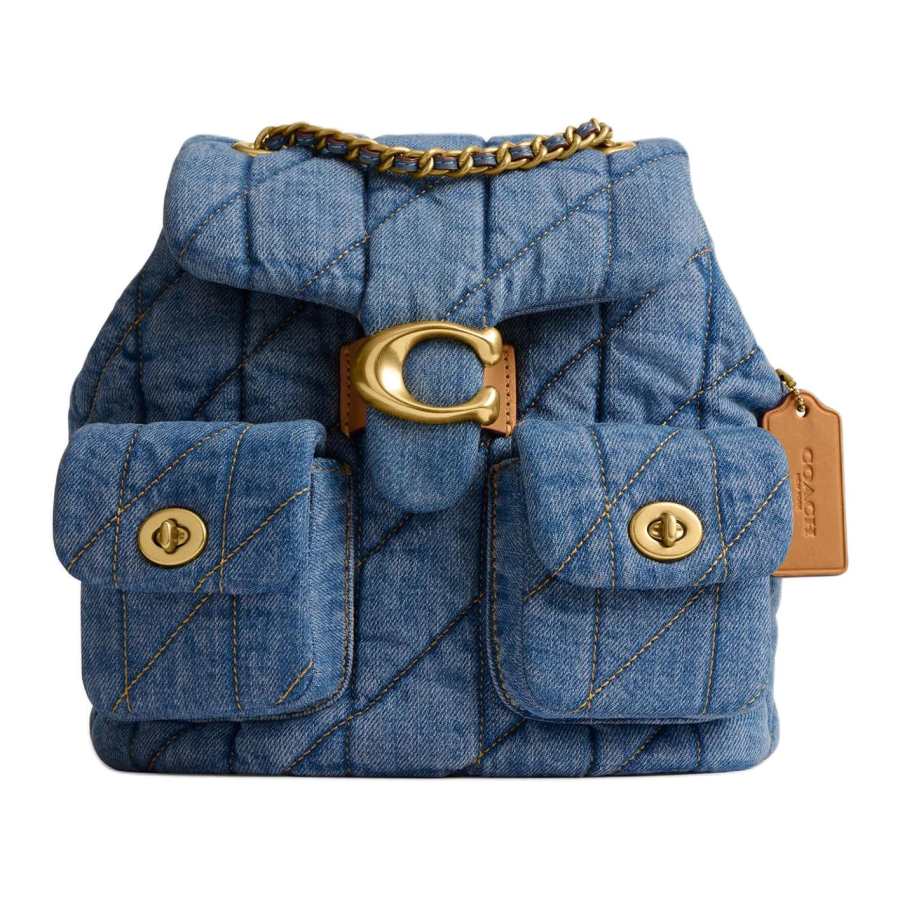 COACH COACH Tabby Fabric Backpack Small Women's Indigo